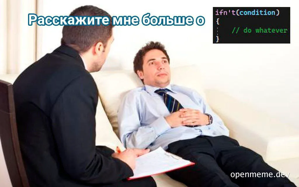 programmer on a couch talking to a therapist