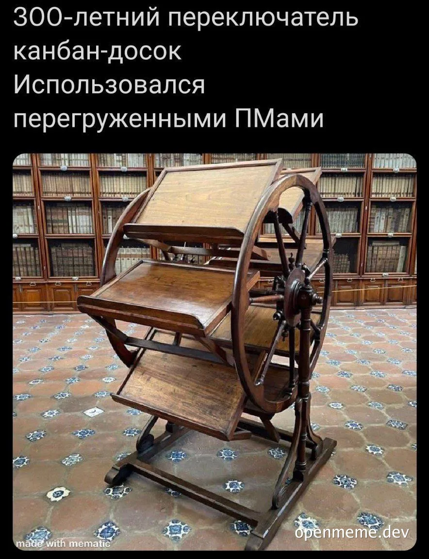 300-year-old kanban board switcher