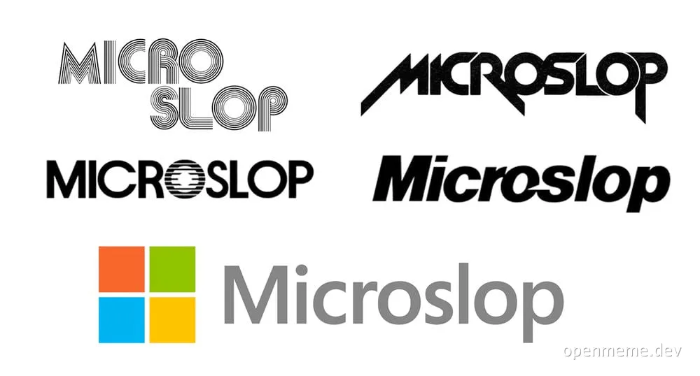 Microsoft logo parody
