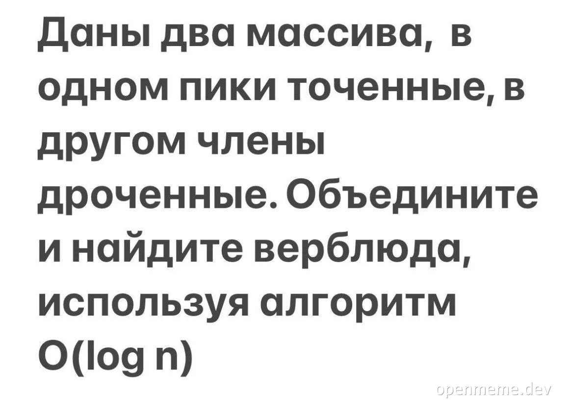 russian text about finding a camel