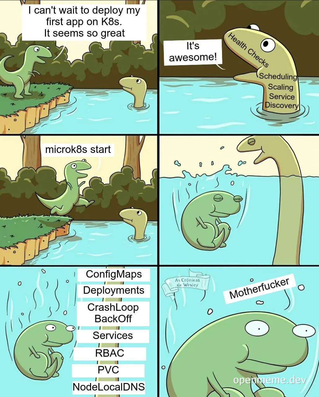 Kubernetes deployment meme