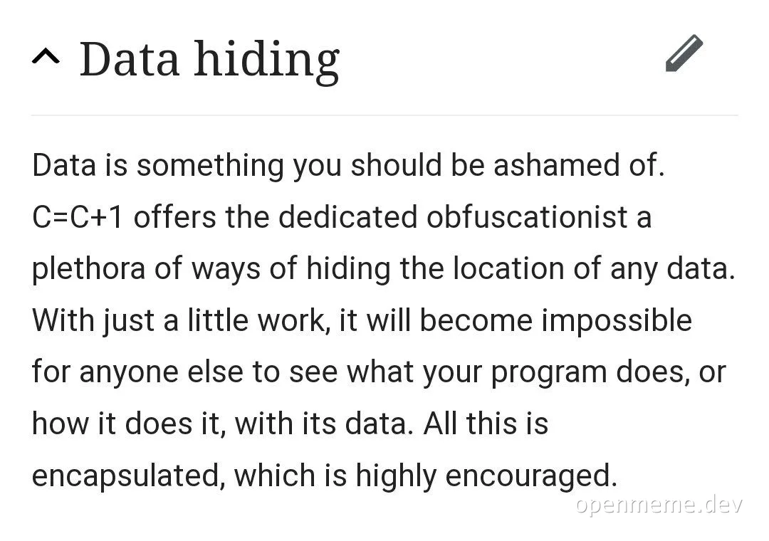 Data hiding meme