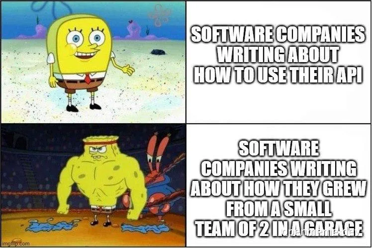 SpongeBob SquarePants meme about software companies