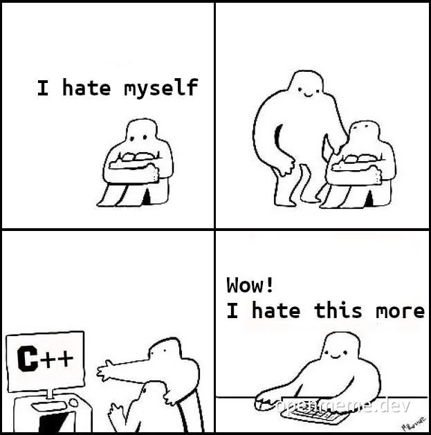 Programmer frustration with C++