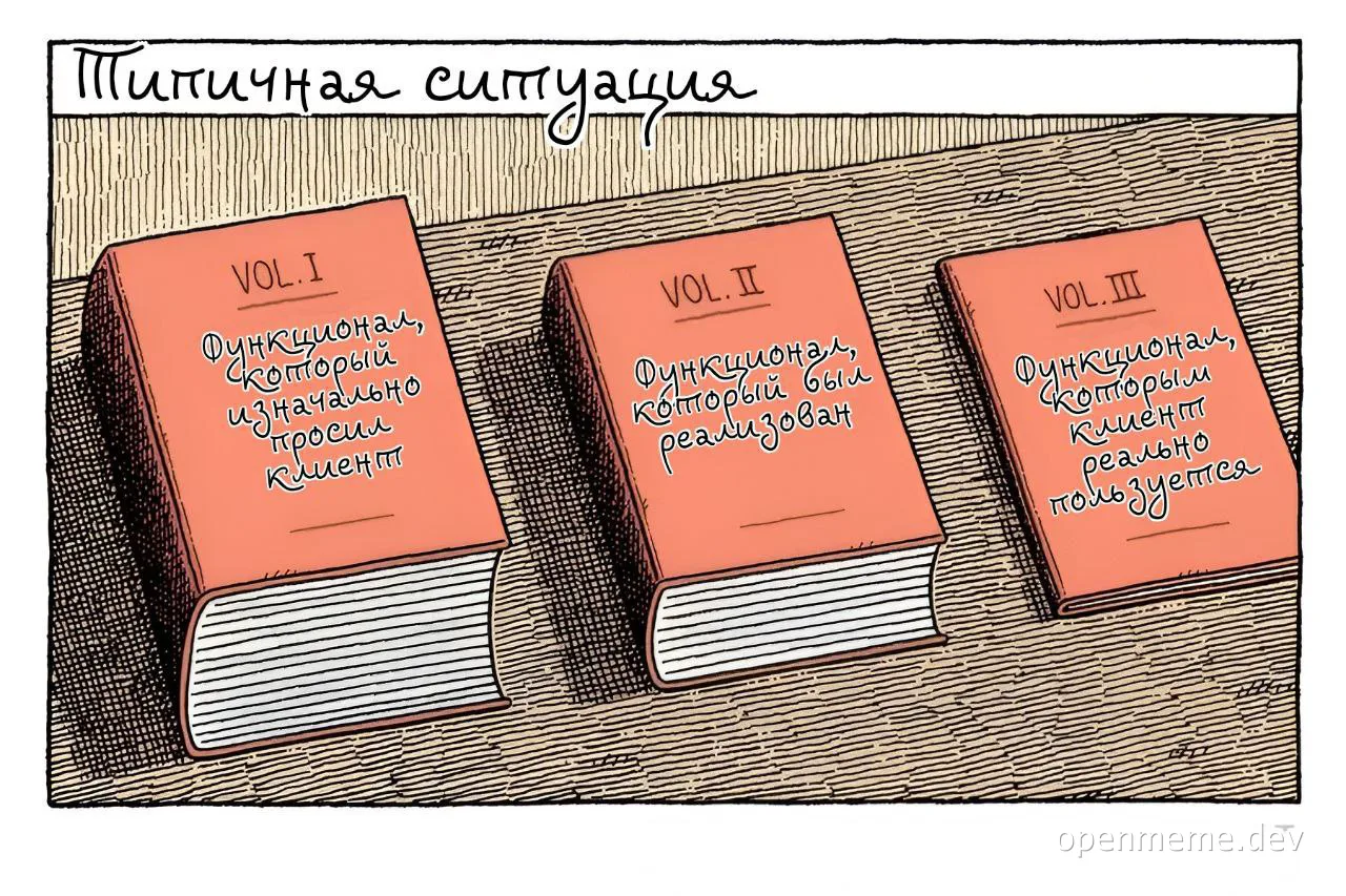 Typical situation with three books