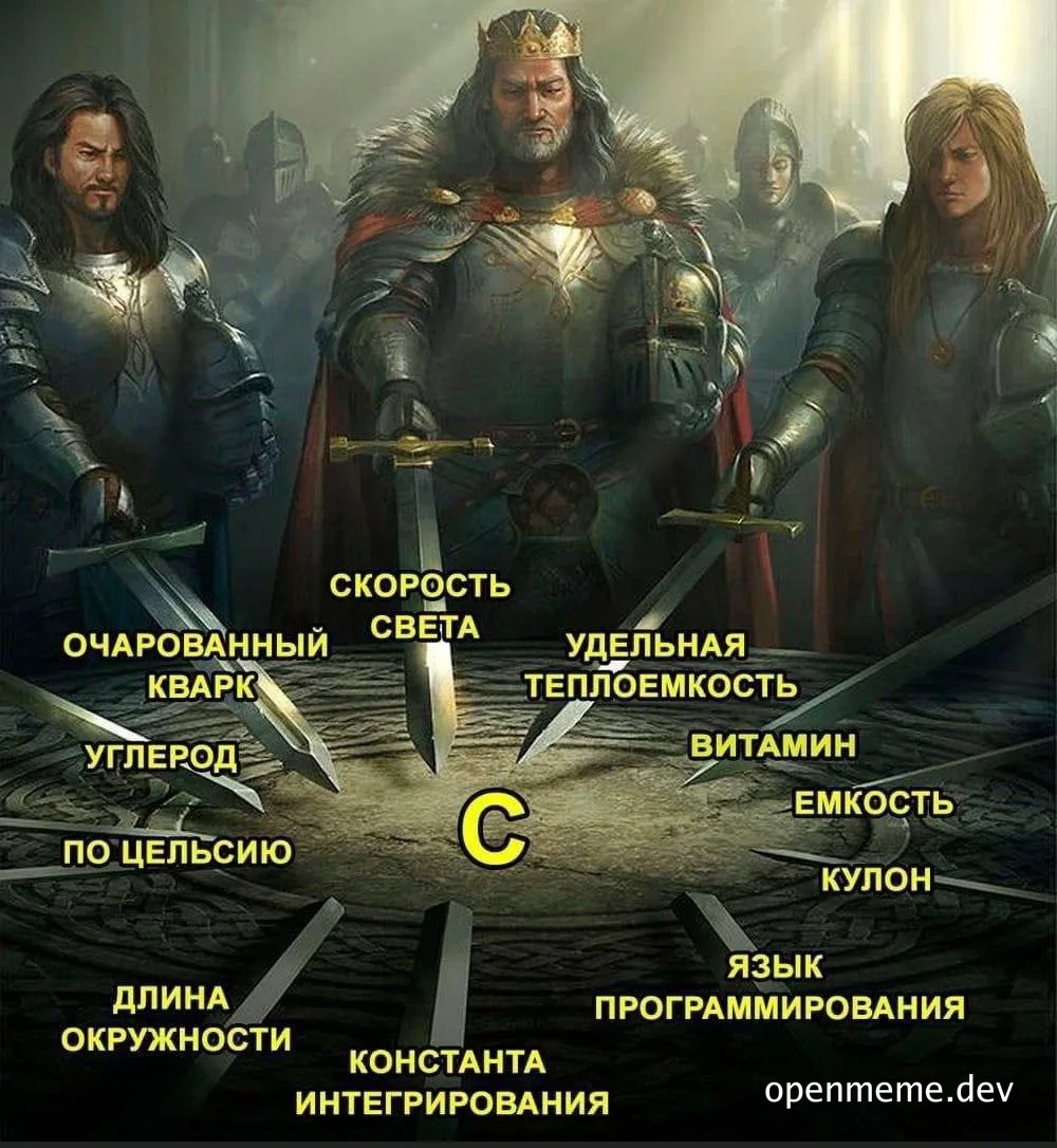 knights choosing a programming concept