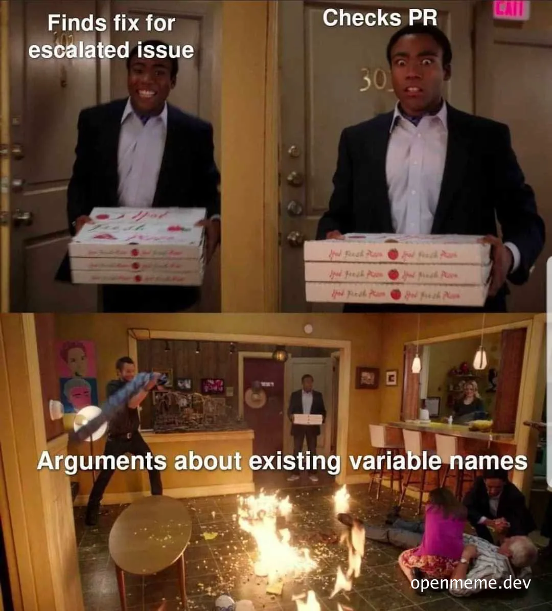 humorous meme about developer life