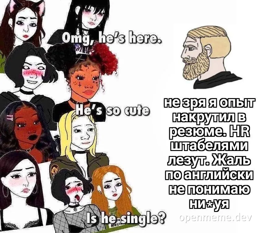 reaction to a man's resume