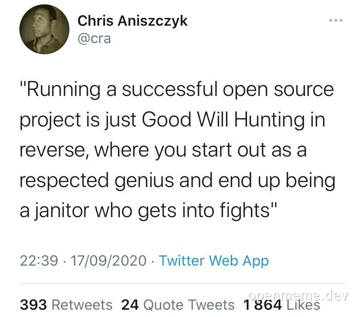 open source project management struggles