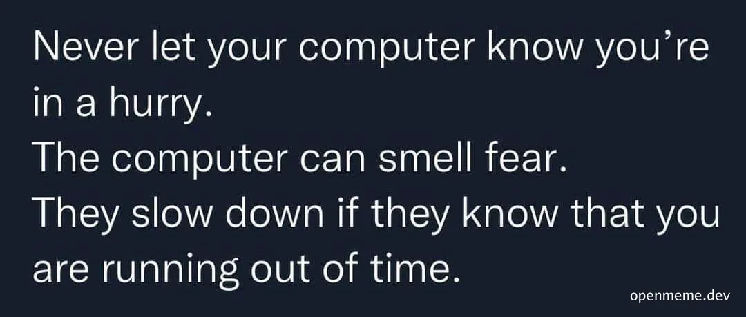 a computer screen with text about computer performance