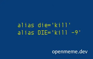 bash aliases for killing processes