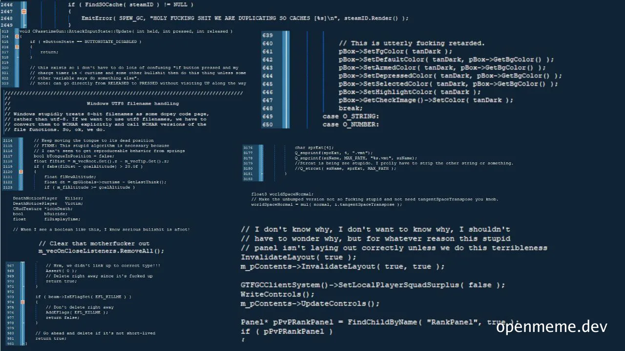 russian and english code comments on a dark screen