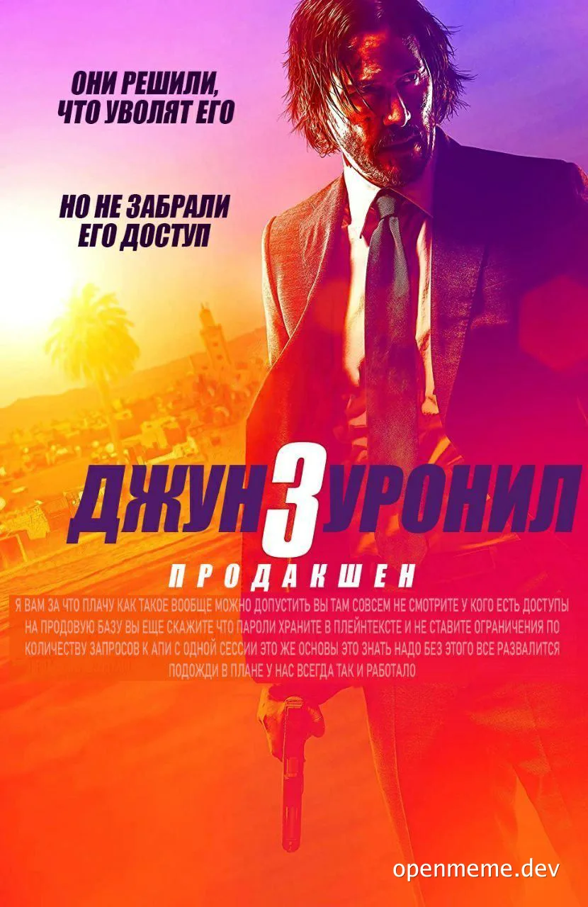 John Wick-style developer seeks revenge