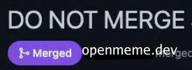 Git Merge Conflict DO NOT MERGE Button