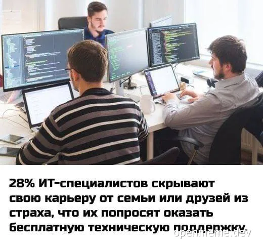 IT specialists hiding their profession