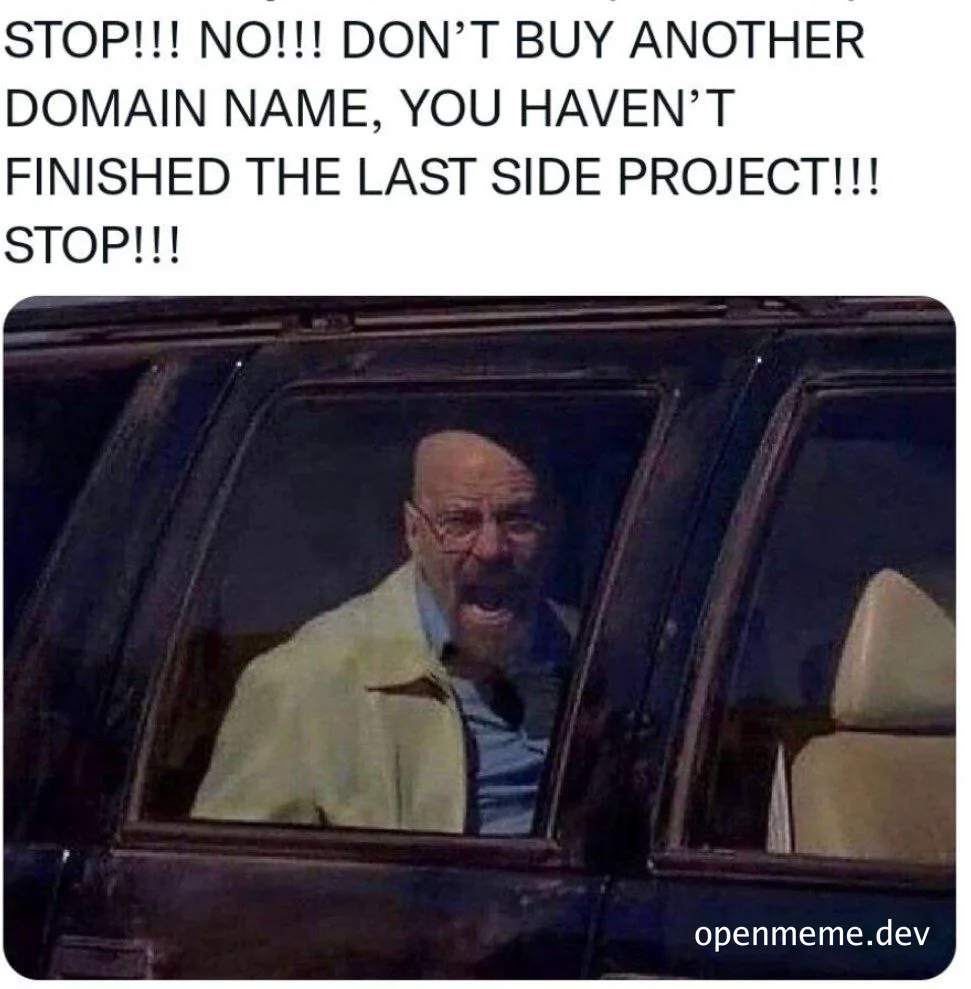 Heisenberg stopping someone from buying another domain name