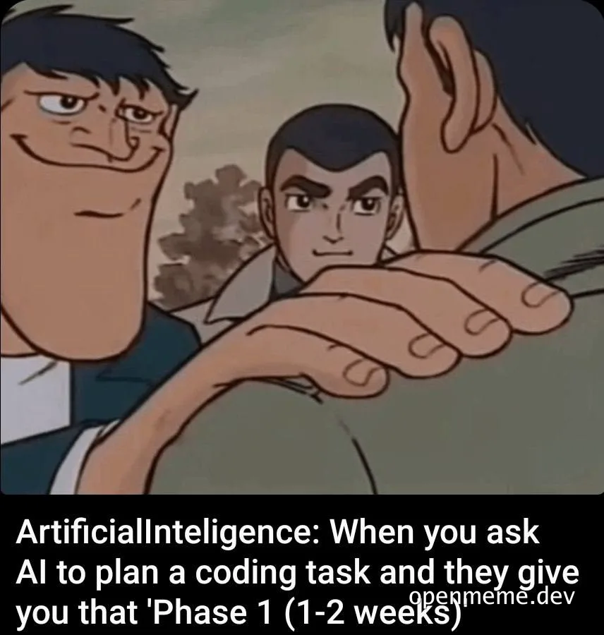 AI planning meme