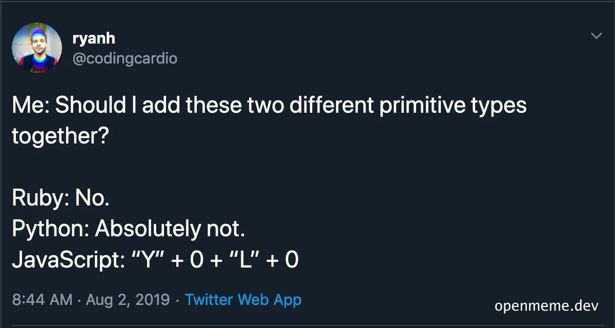 programmer humor with javascript ruby and python
