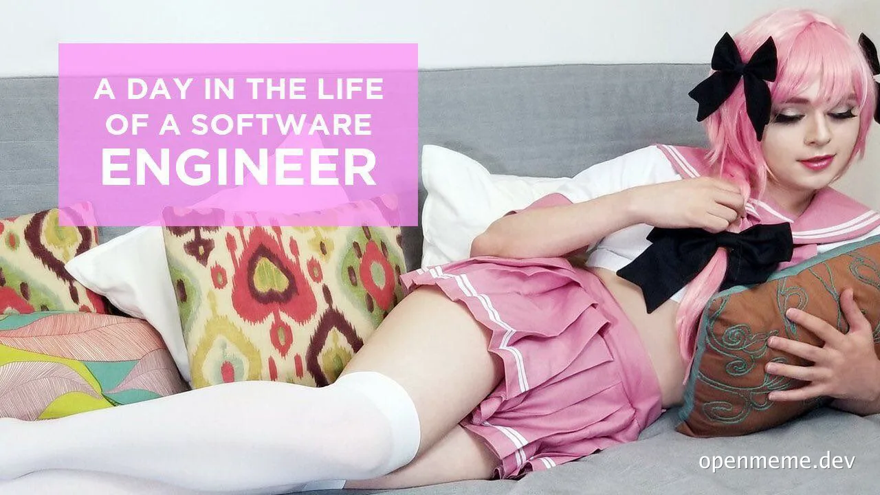 a day in the life of a software engineer meme