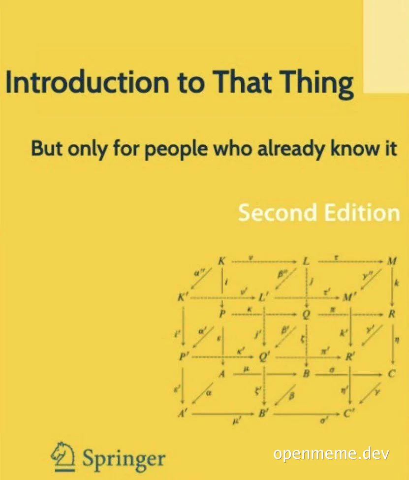 Introduction to That Thing But only for people who already know it