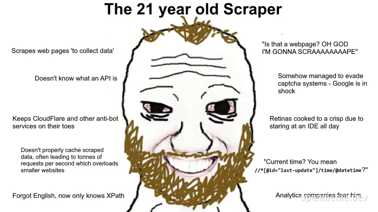 The 21 year old Scraper meme