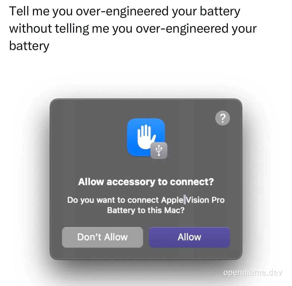 over-engineered battery meme