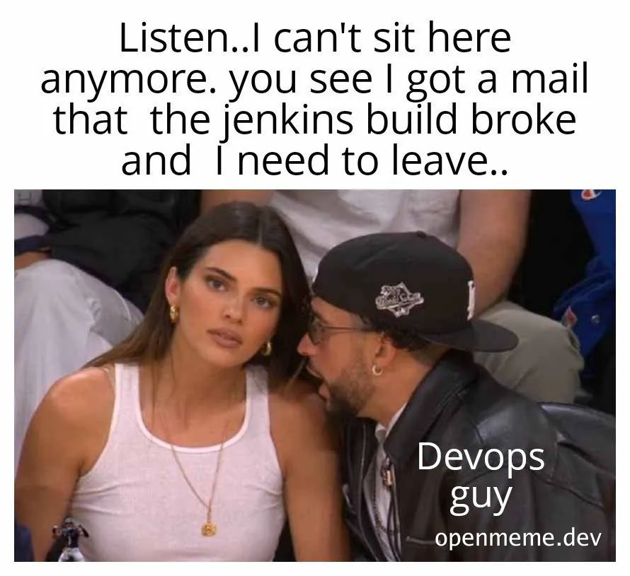 Devops guy leaves date because jenkins build broke