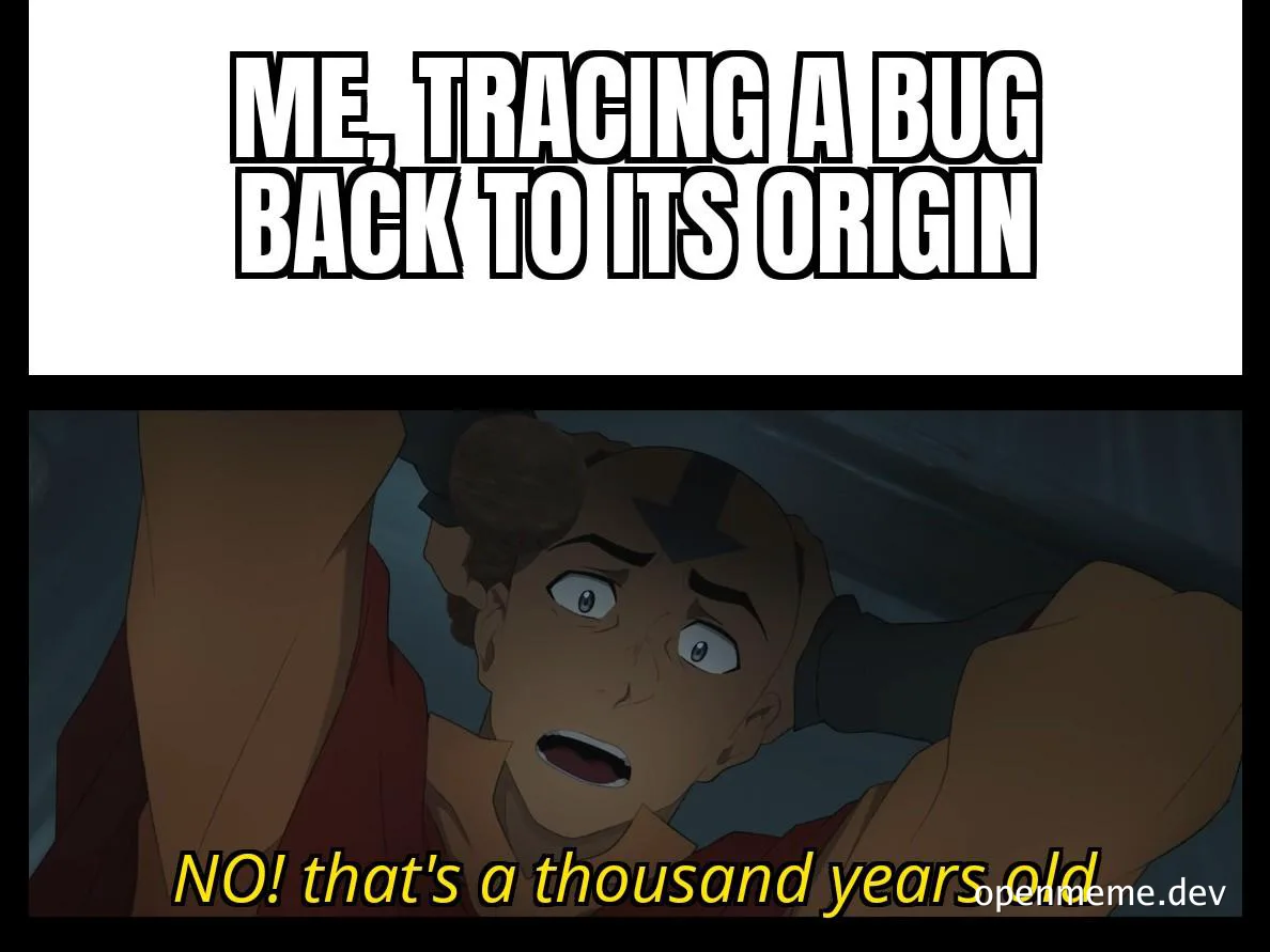 tracing a bug back to its origin