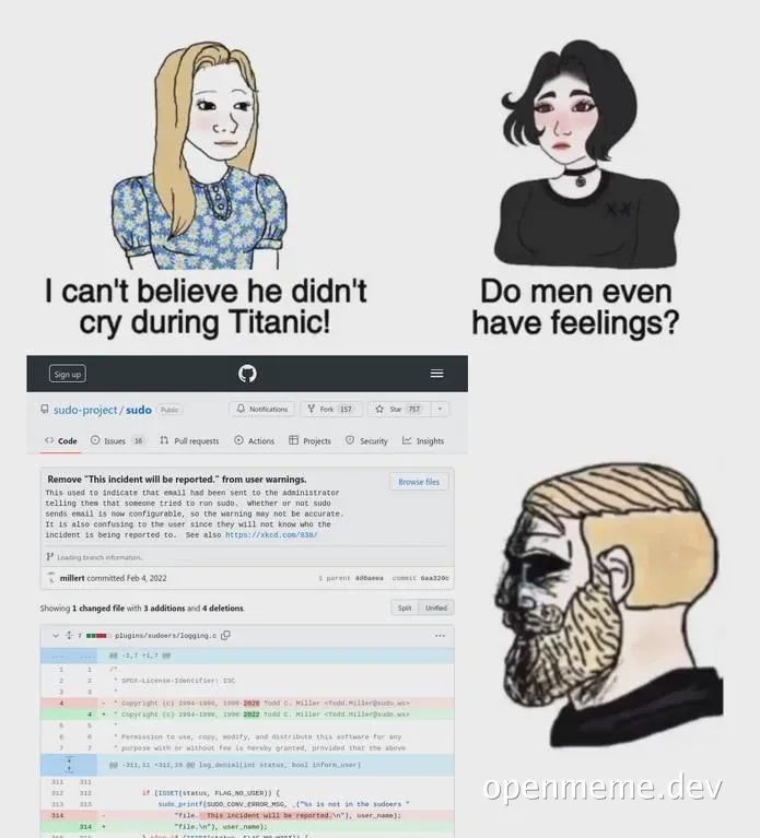 a comic about men not having feelings