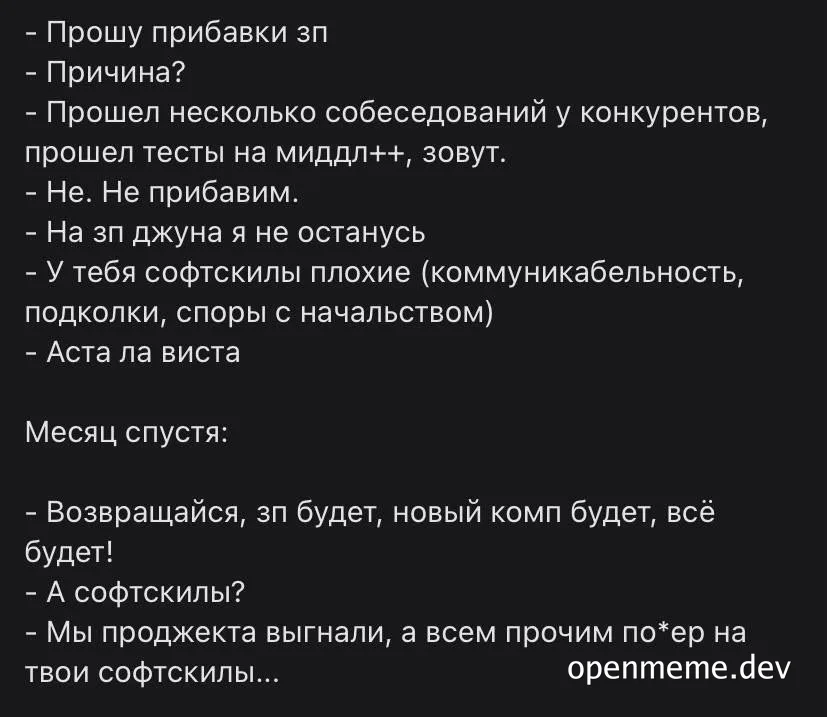 A developer negotiating salary increase