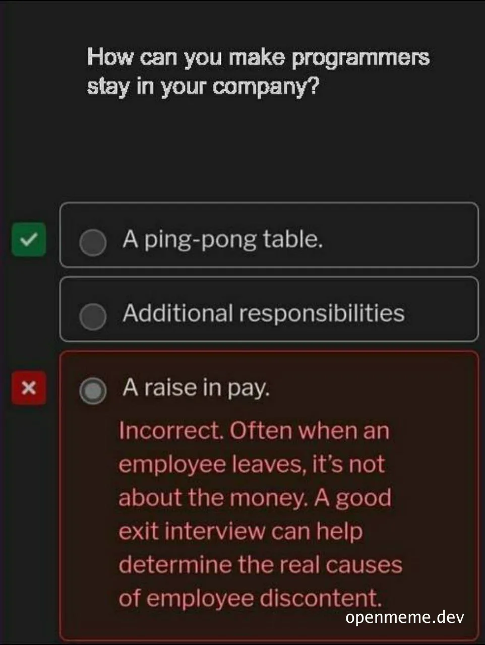 programmer retention meme