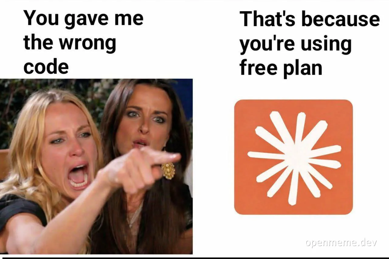 Two women reacting to incorrect code with a Starburst logo