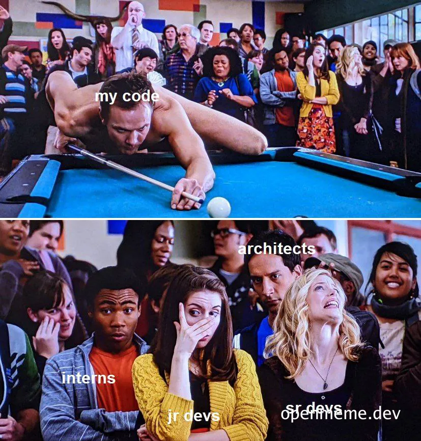 funny meme about developer code review