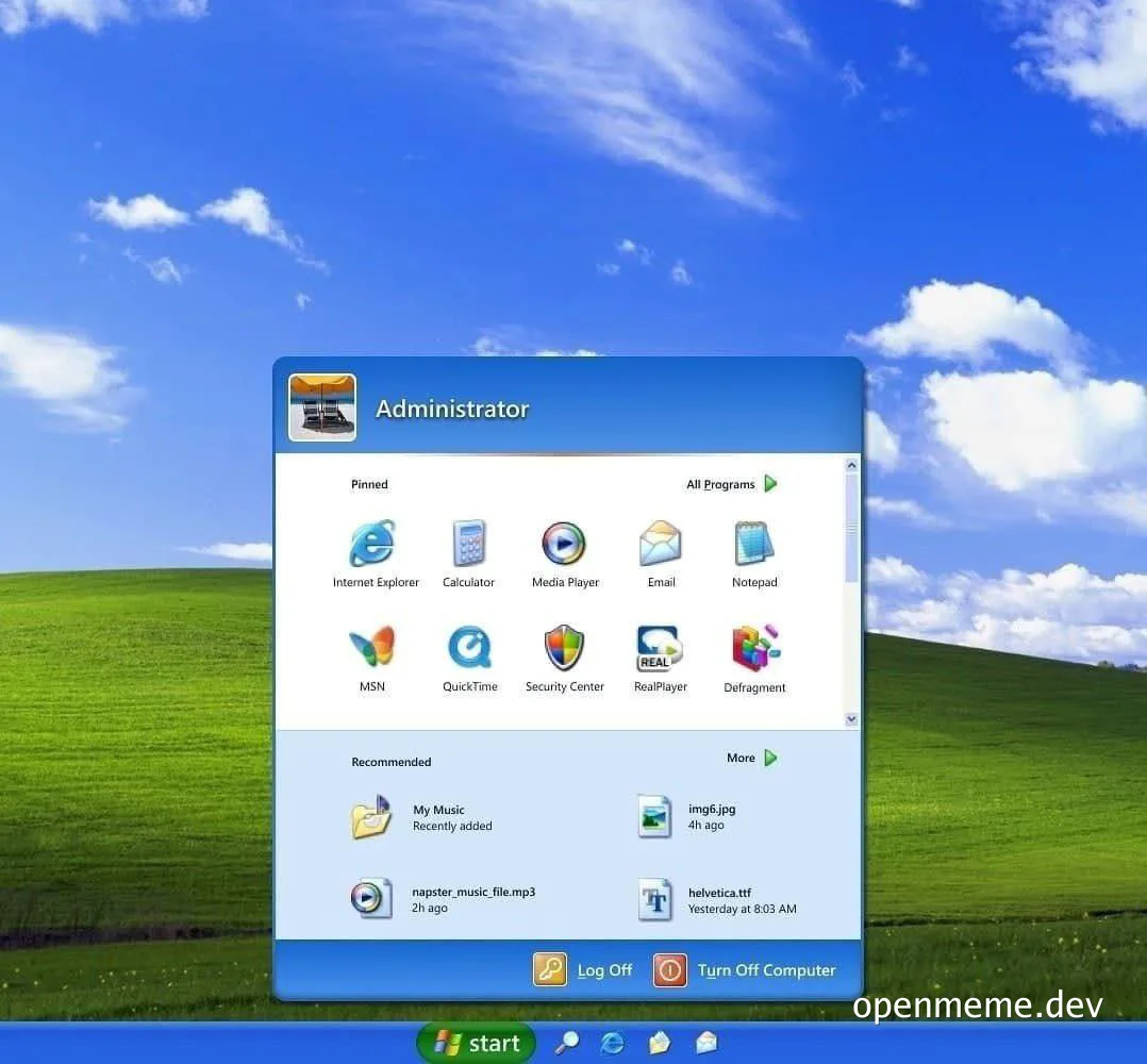 Windows 11 XP edition meme