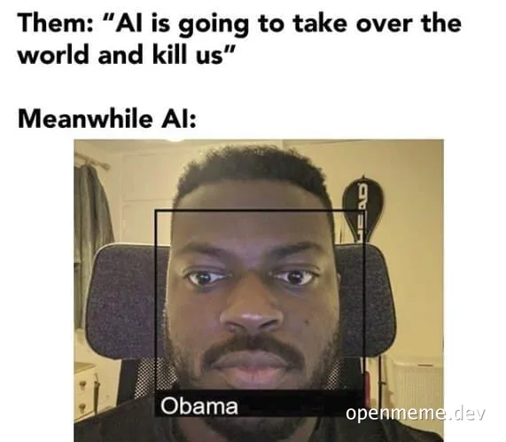 AI facial recognition error meme