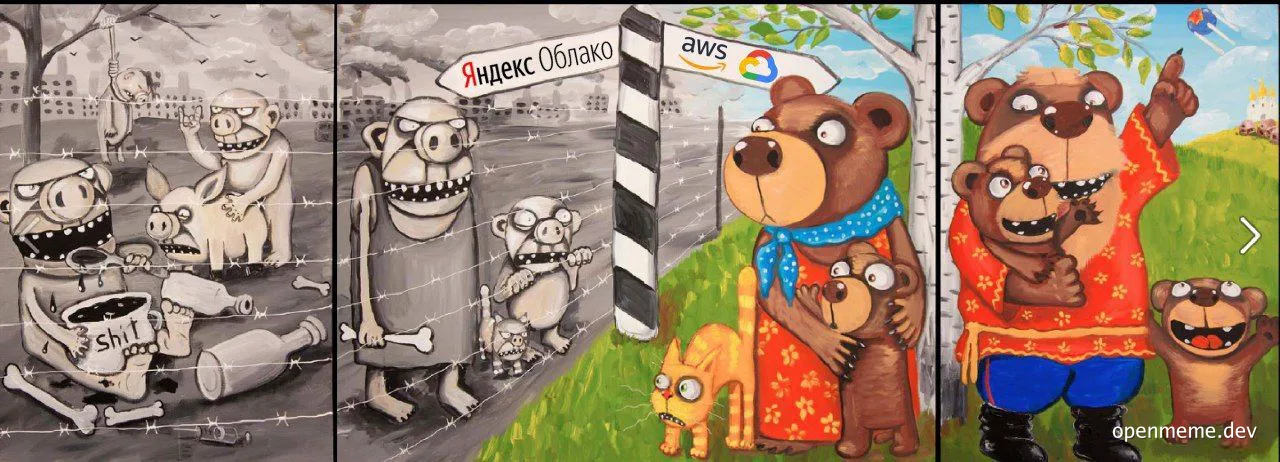 Pigs and bears compare Yandex Cloud and AWS